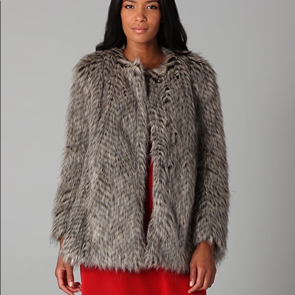 Marc by Marc Jacobs Ricky Raccoon faux fur coat